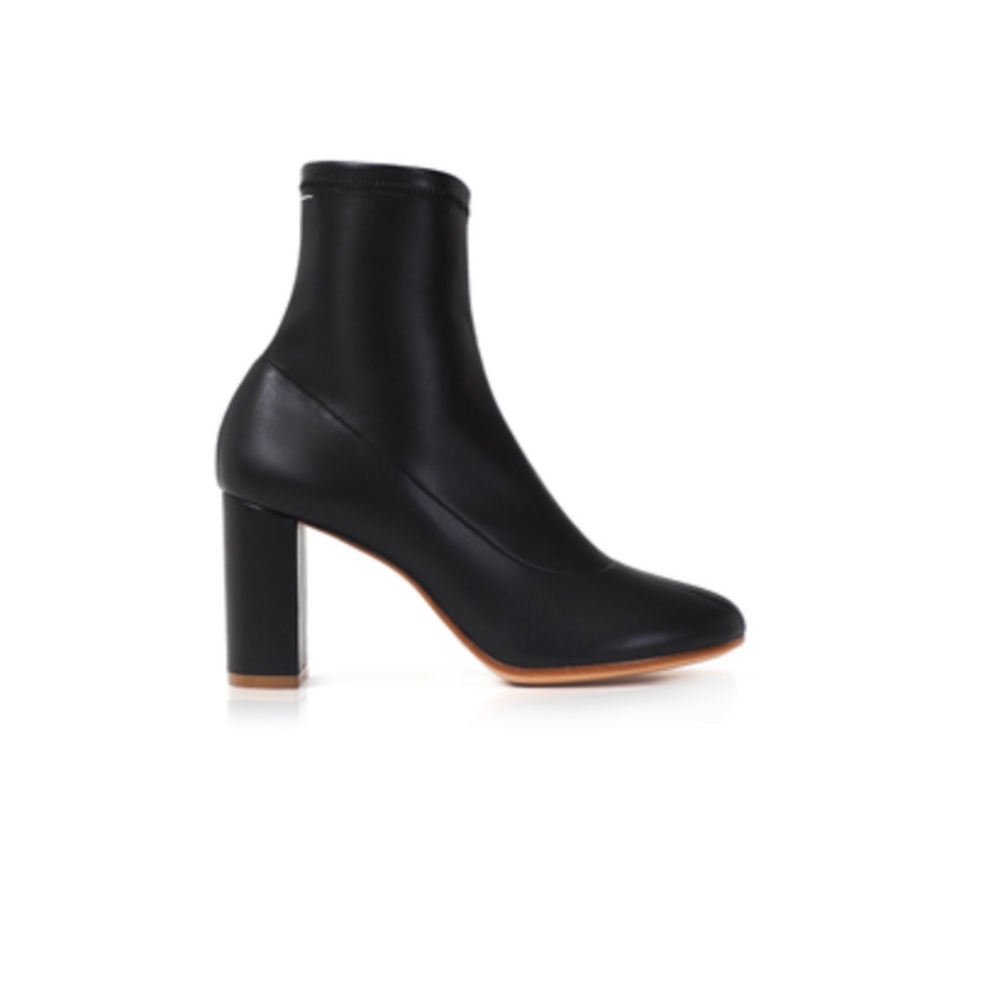 Eco Stretch Leather Ankle Boots